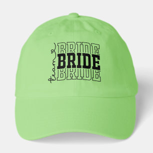Cute team Bride word art Wedding Hat