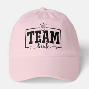 Cute team Bride word art Wedding  Hat