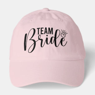 Cute team Bride word art Wedding  Hat