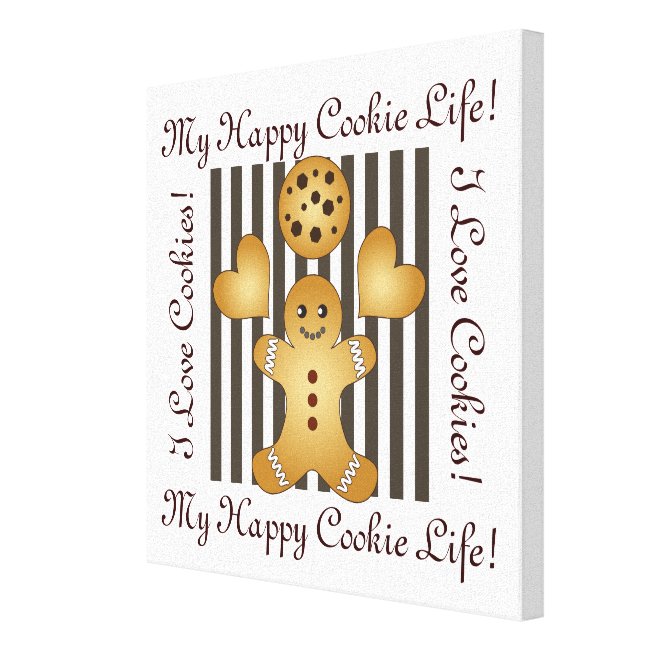 Cute Team Cookie Cartoon Stripes Personalized