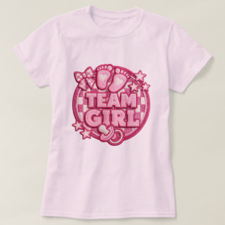 Cute Team Girl Gender Reveal T-Shirt