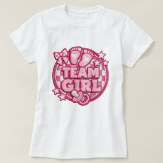 Cute Team Girl Gender Reveal T-Shirt