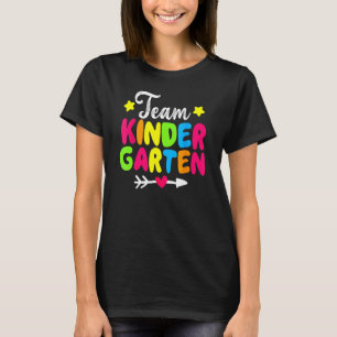 Cute Team Kindergarten Back To School Teacher Stud T-Shirt