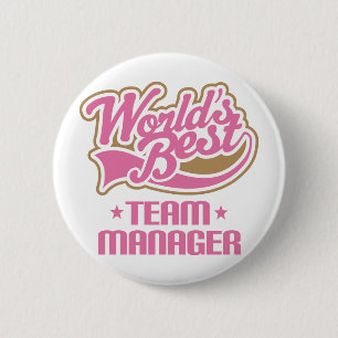 Cute Team Manager Gift Button