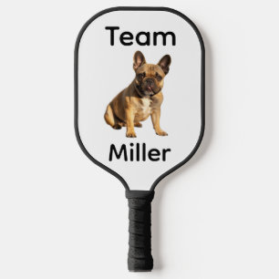Cute Team Personalized Pet Name & Photo Carbon Fiber Pickleball Paddle