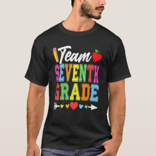 Cute Team Seventh Grade Teachers Students Back To  T-Shirt