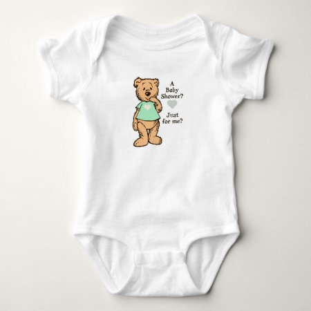 Cute Teddy Baby Shower Baby Bodysuit