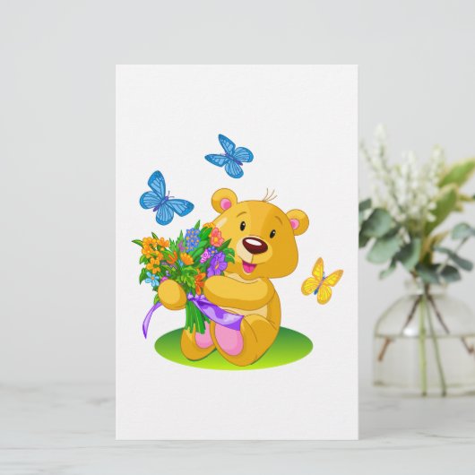 Cute teddy bear (Standing Front)