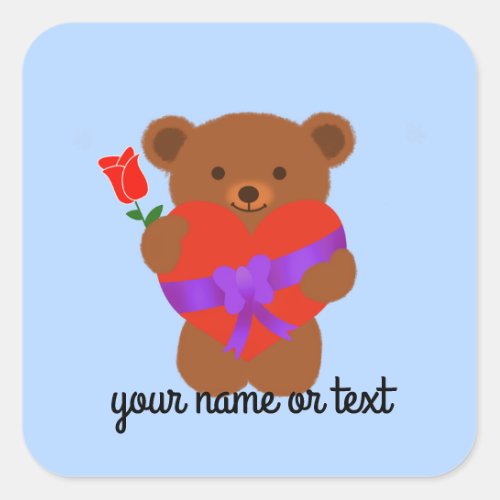 Cute Teddy Bear 1_2 Stickers