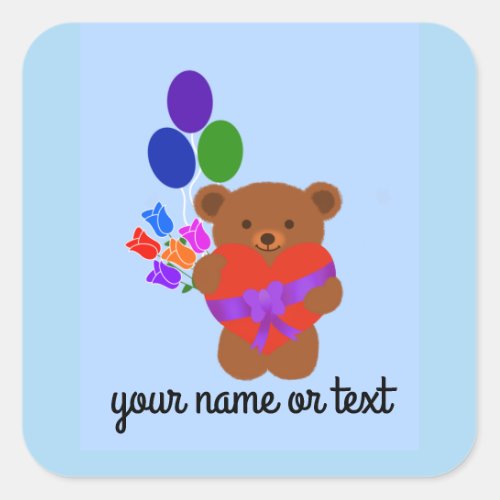 Cute Teddy Bear 3_2 Stickers