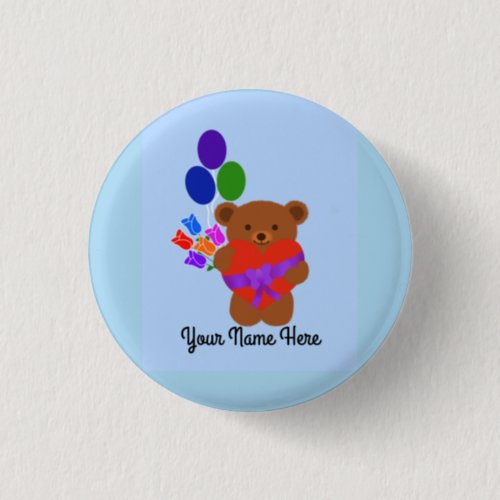 Cute Teddy Bear 3 Button