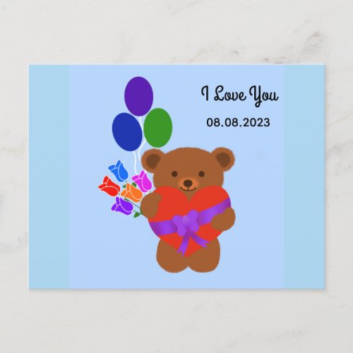 Cute Teddy Bear 3 Postcard