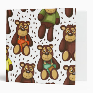 Cute teddy Bear 3 Ring Binder