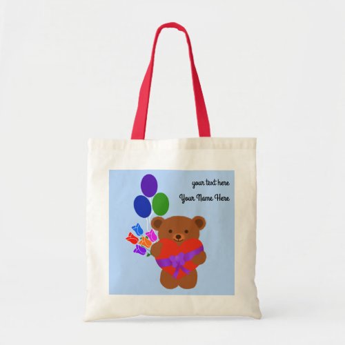 Cute Teddy Bear 3 Tote Bag