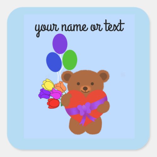 Cute Teddy Bear 4_2 Stickers