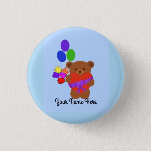 Cute Teddy Bear 4 Button