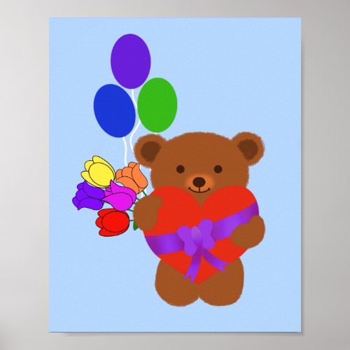 Cute Teddy Bear 4 Poster
