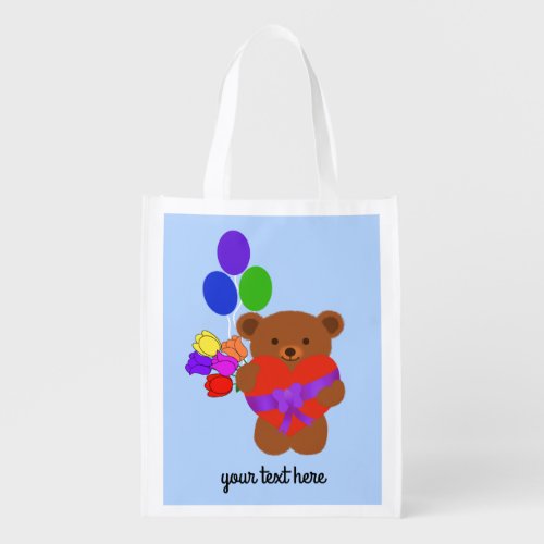 Cute Teddy Bear 4 Reusable Bag
