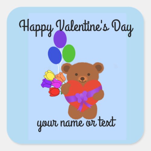 Cute Teddy Bear 4 Stickers