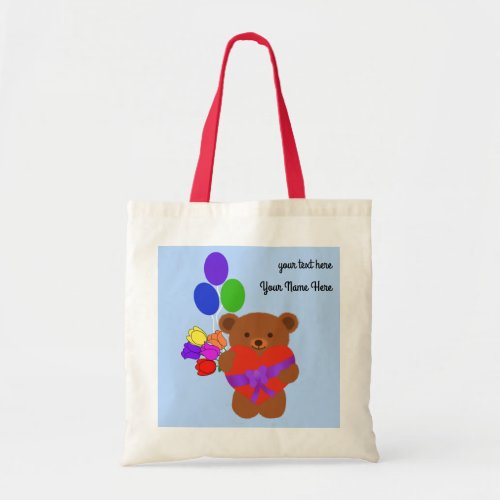 Cute Teddy Bear 4 Tote Bag