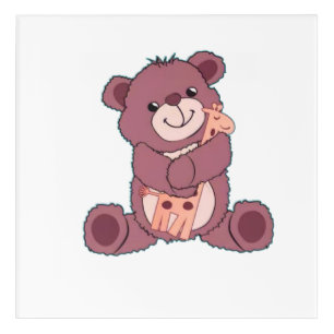 Cute Teddy Bear Acrylic Print
