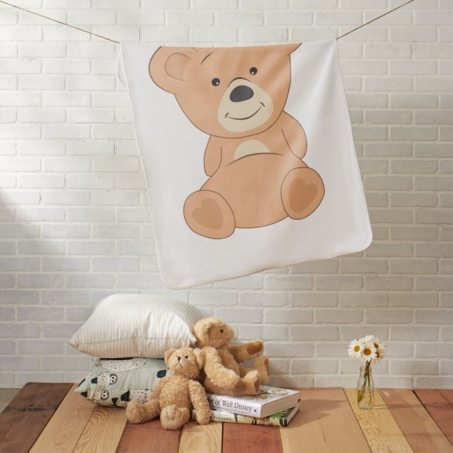 Cute Teddy Bear  Baby Blanket (In Situ)