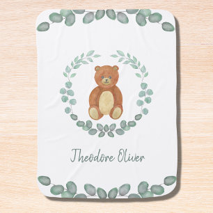 Cute Teddy Bear Baby Blanket