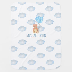 Cute Teddy Bear Baby Blanket