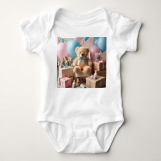 Cute Teddy Bear  Baby Bodysuit