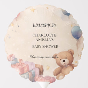 Cute Teddy Bear Baby Shower  Balloon