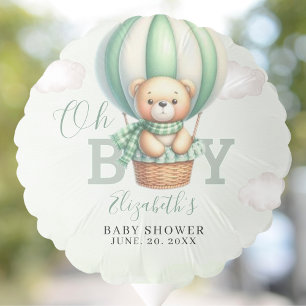 Cute Teddy Bear Baby Shower Boy Party Balloon