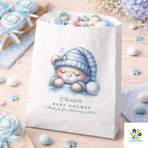Cute Teddy Bear Baby Shower Favor Bag