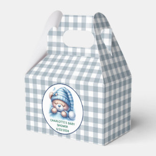 Cute Teddy Bear Baby Shower Favor Boxes