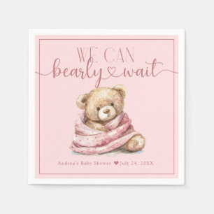 Cute Teddy Bear Baby Shower  Napkins