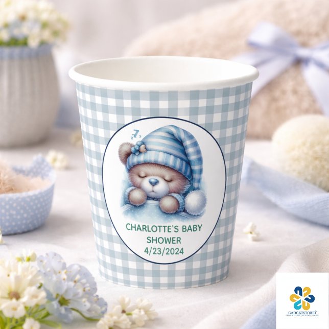 Cute Teddy Bear Baby Shower Paper Cups (Cute Teddy Bear Baby Shower Paper Cups)