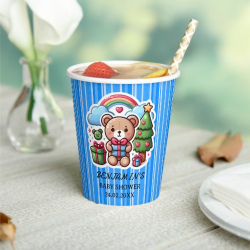 Cute Teddy Bear Baby Shower Paper Cups