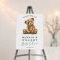 Cute Teddy Bear Baby Shower Welcome Sign