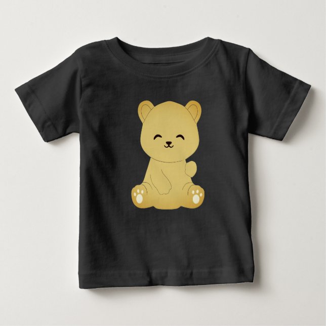 Cute Teddy Bear Baby T-Shirt (Front)