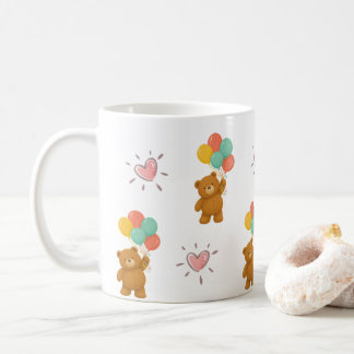 Cute Teddy Bear Balloon Mug