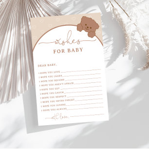 Cute Teddy Bear Bearly Wait Wishes for Baby Game