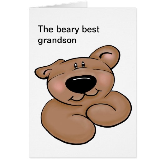 Cute Teddy Bear Birthday Cards (Front)