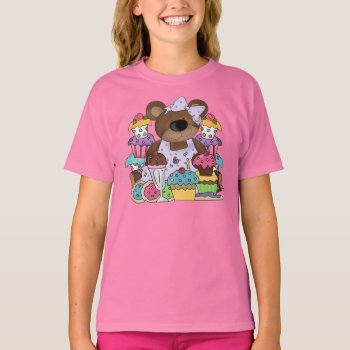Cute Teddy Bear Birthday T-shirt by kidsonly at Zazzle
