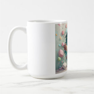 Cute Teddy Bear Breaking Through Wall Kids Room Coffee Mug