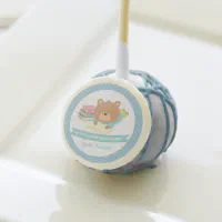 Cute Teddy Bear Bring a Book Baby Shower Cake Pops