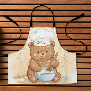 Cute Teddy Bear Chef Apron