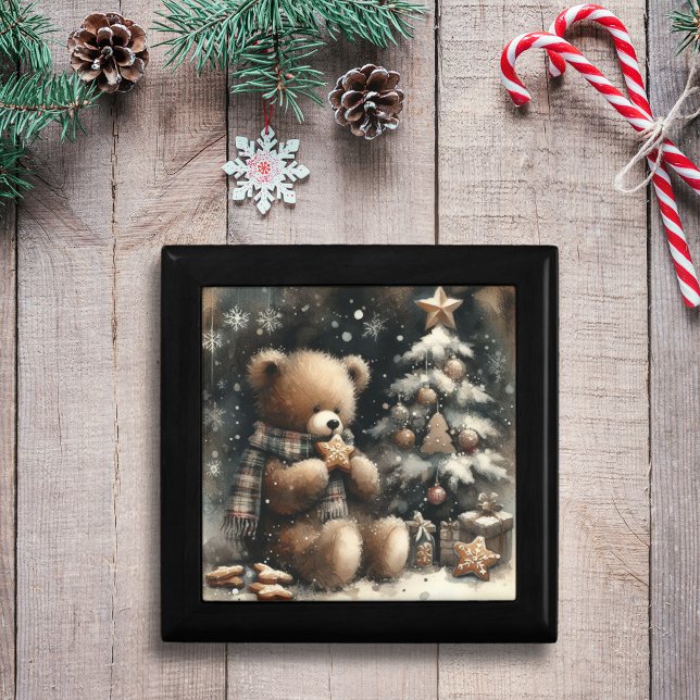 Cute Teddy Bear Christmas Gift Box (Creator Uploaded)