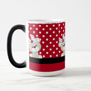 cute teddy bear color morph mug