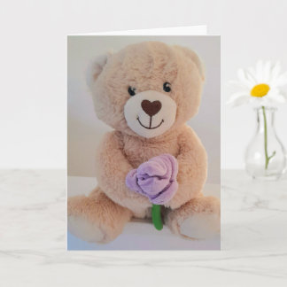 Cute Teddy Bear Congratulations on Your New Baby  Card