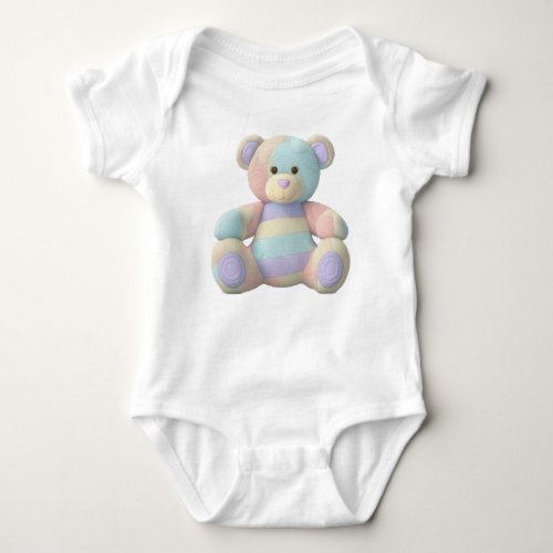 Cute teddy bear design for baby baby bodysuit