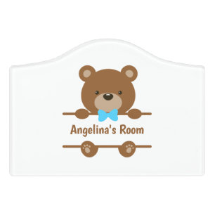 Cute Teddy Bear  Door Sign